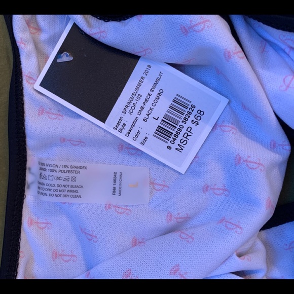 JUICY COUTURE ONE PIECE BATHING SUIT. NWT. LARGE - Picture 5 of 6